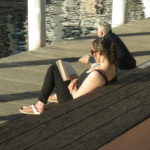 readingbookatdarlig harbor